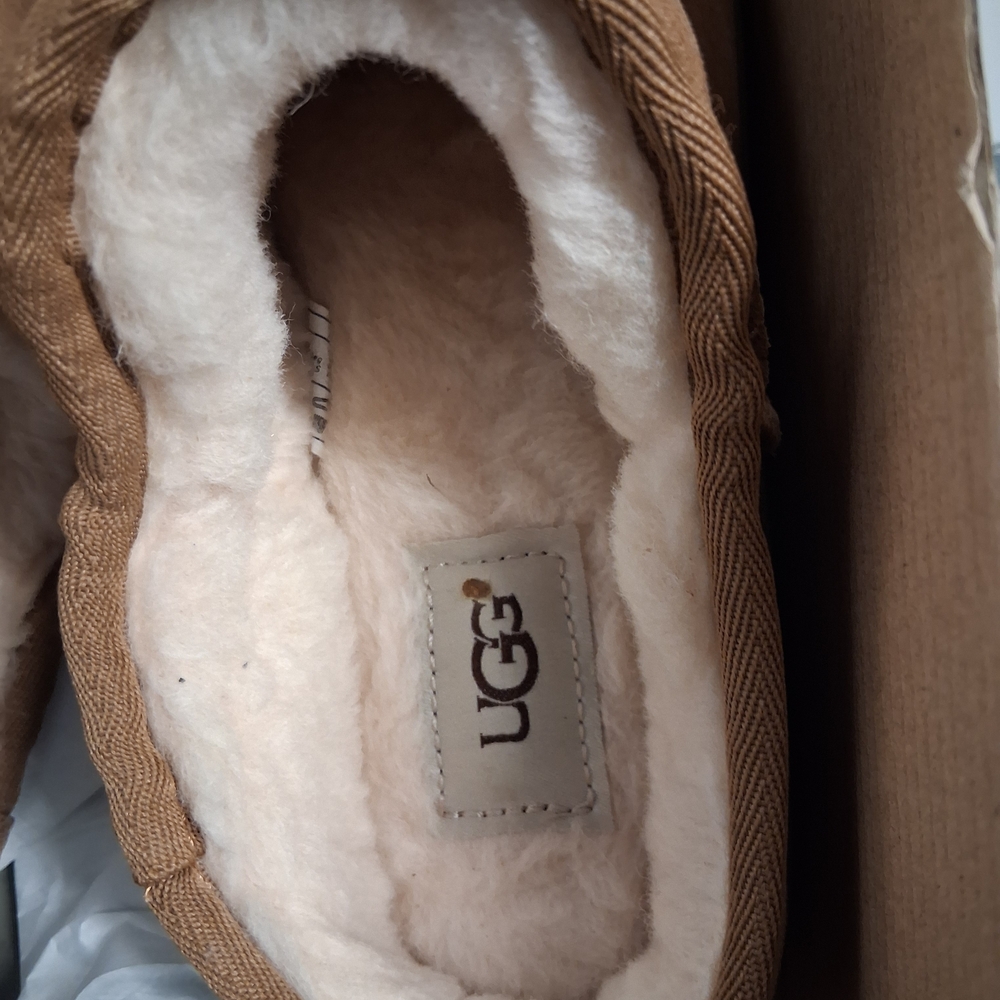 UGG Tan Suede Slippers - Picture 5 of 16